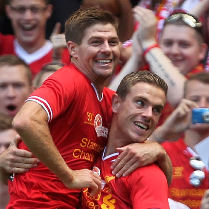 Gerrard and Henderson are former team-mates