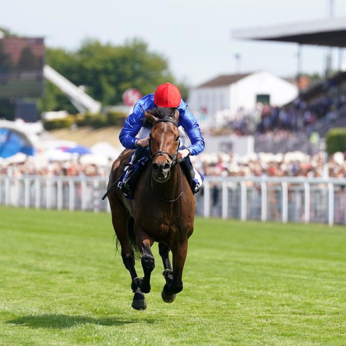 Warren Point ridden by William Buick wins the Coral Kincsem Handicap on day three of the Qatar Goodwood Festival 2022 at Goodwood Racecourse